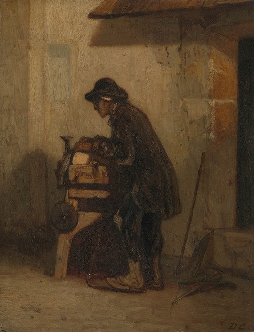 Gallery Edition study of Alexandre-Gabriel Decamps's The scissors sharpener.