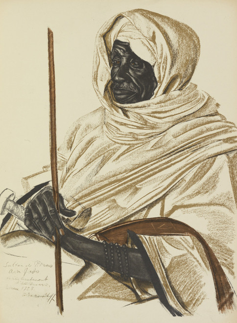 Gallery Edition study of Alexandre Jacovleff's Aim Gabo, Sultan de Birao.
