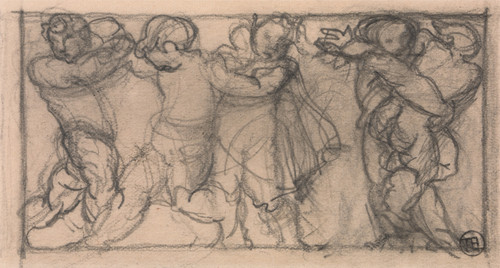 Gallery Edition study of Alfred George Stevens's Group of Cherubs.