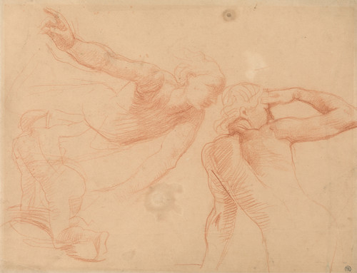 Gallery Edition study of Alfred George Stevens's Study of three figures in Movement.