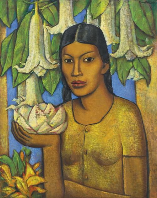 Gallery Edition study of Alfredo Ramos Martínez's La India de los floripondios.