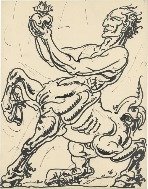 Gallery Edition study of Alfred Ost's Centaur.