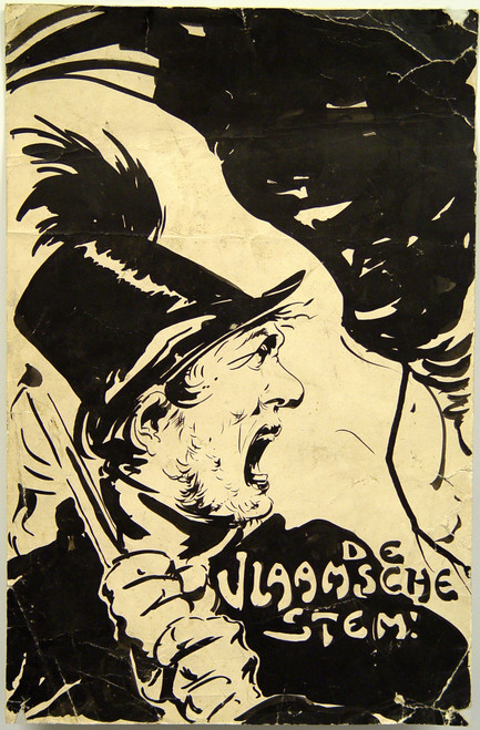 Gallery Edition study of Alfred Ost's De Vlaamsche Stem.