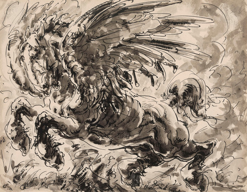 Gallery Edition study of Alfred Ost's Pegasus.