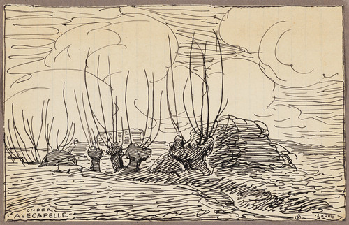 Gallery Edition study of Alfred Ost's Ypres Remember.