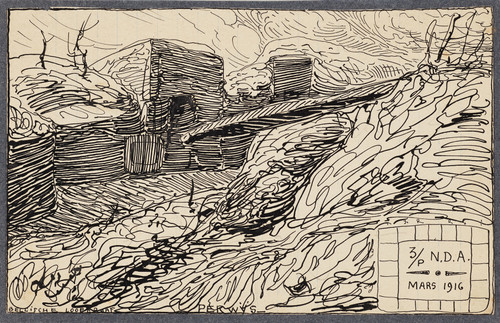 Gallery Edition study of Alfred Ost's Ypres Remember.