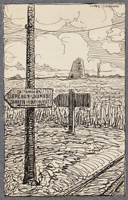 Gallery Edition study of Alfred Ost's Ypres Remember.