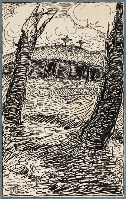 Gallery Edition study of Alfred Ost's Ypres Remember.