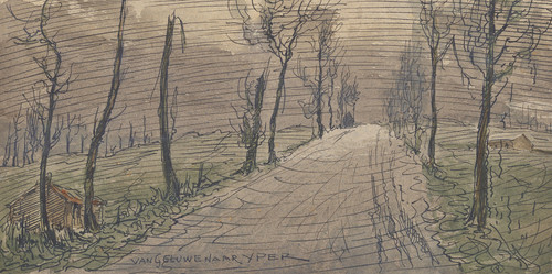 Gallery Edition study of Alfred Ost's Ypres Remember.