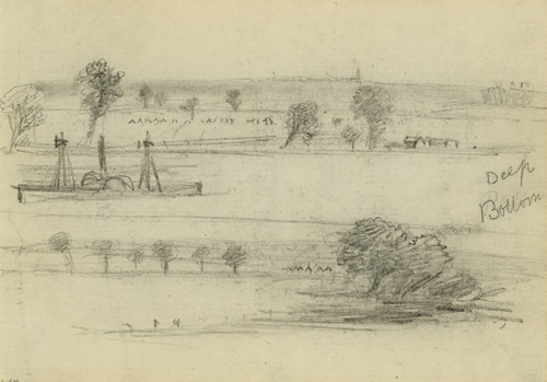 Gallery Edition study of Alfred Rudolph Waud's Deep Bottom.