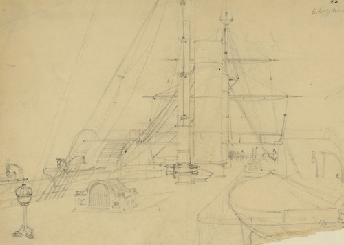 Gallery Edition study of Alfred Rudolph Waud's Ship’s deck.