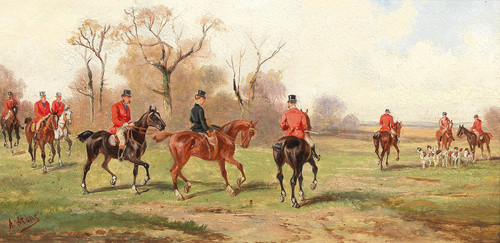 Gallery Edition study of Alfred Steinacker's Fox Hunt.