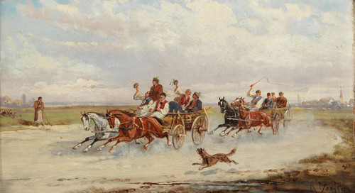Gallery Edition study of Alfred Steinacker's Wilde Fahrt.