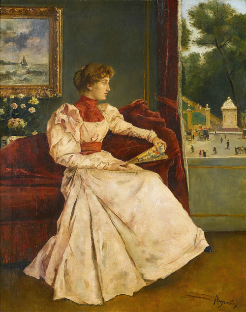 Gallery Edition study of Alfred Stevens's Chez soi.