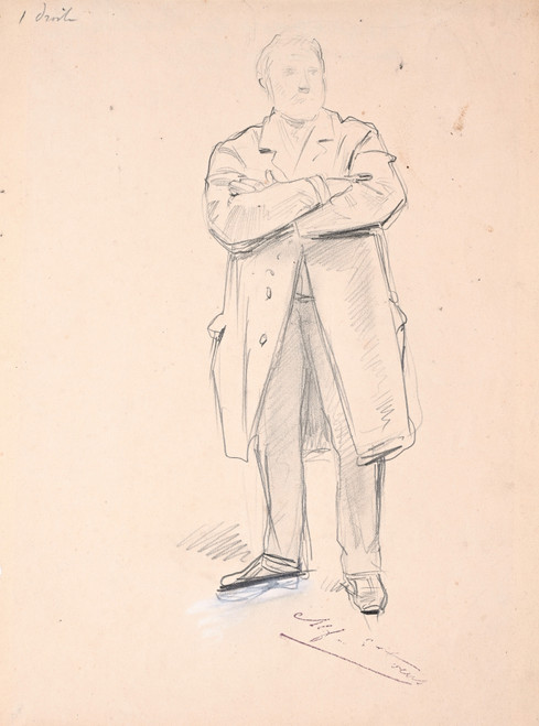 Gallery Edition study of Alfred Stevens's Study For The Panorama Du Siècle.