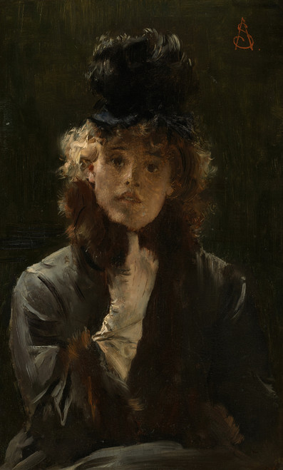 Gallery Edition study of Alfred Stevens's The Parisian Sphinx.