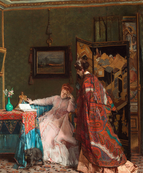 Gallery Edition study of Alfred Stevens's The Visit.