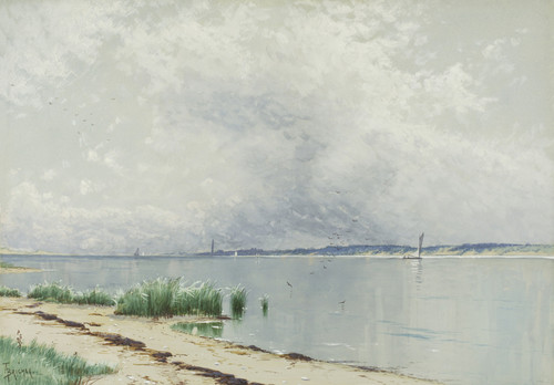 Gallery Edition study of Alfred Thompson Bricher's Reflected Reeds.