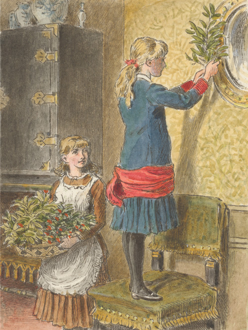 Gallery Edition study of Alfred W. Cooper's Christmas.