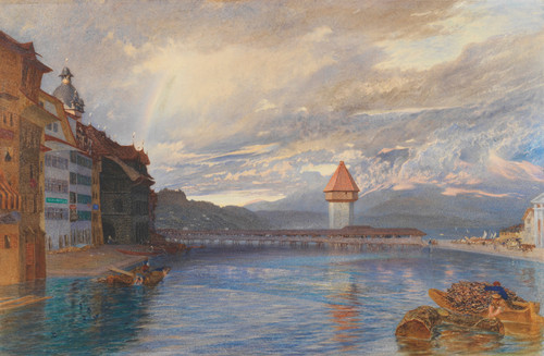 Gallery Edition study of Alfred William Hunt's Lucerne.