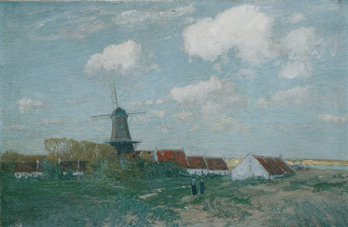 Gallery Edition study of Alfred Zoff's Dorf auf der Düne.