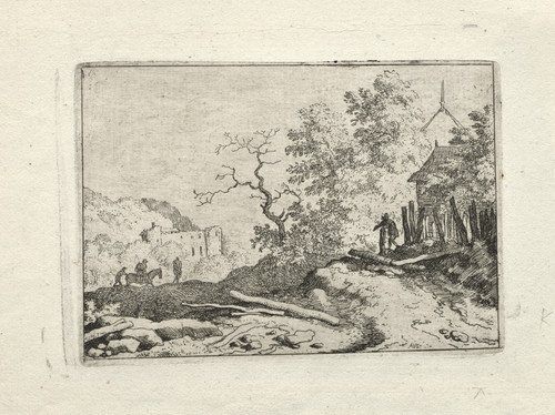Gallery Edition study of Allaert van Everdingen's The Hut with the Rustic Fence.