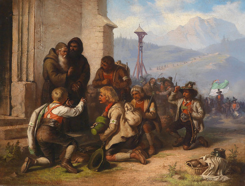 Gallery Edition study of Alois Schönn's Tiroler Wallfahrer.