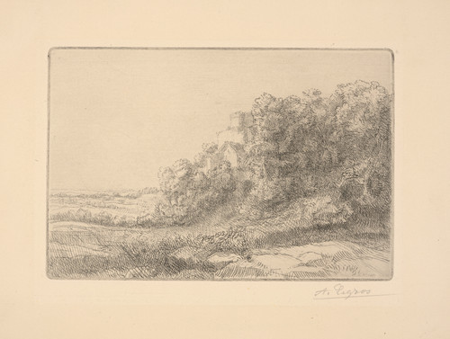 Gallery Edition study of Alphonse Legros's An old castle.