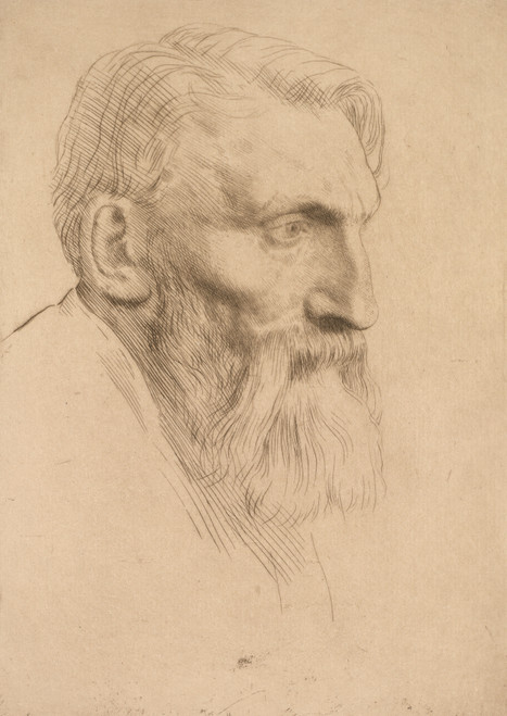 Gallery Edition study of Alphonse Legros's Auguste Rodin.