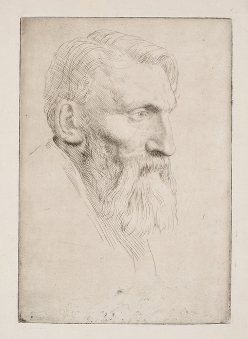 Gallery Edition study of Alphonse Legros's Auguste Rodin.