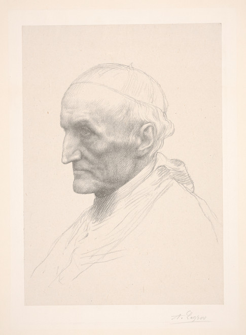 Gallery Edition study of Alphonse Legros's Cardinal Manning.
