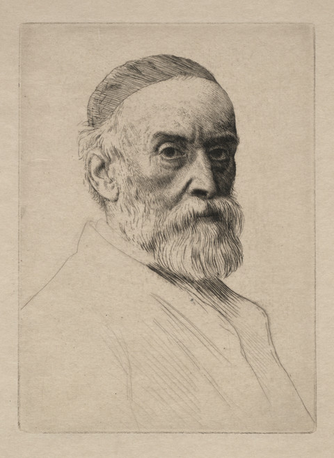 Gallery Edition study of Alphonse Legros's George Frederic Watts.