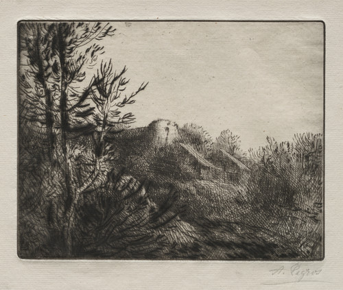 Gallery Edition study of Alphonse Legros's La ferme de valoux.