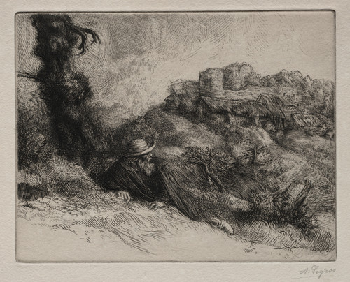 Gallery Edition study of Alphonse Legros's Le Châteaux des Revenants.