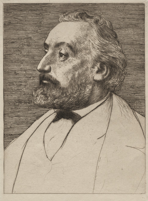 Gallery Edition study of Alphonse Legros's Léon Gambetta.