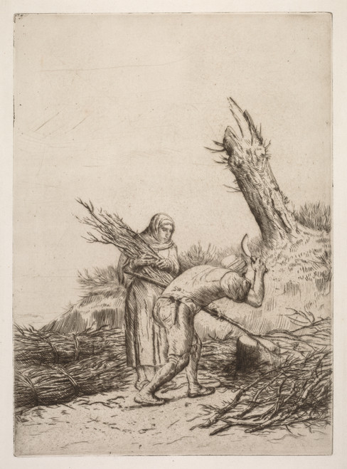 Gallery Edition study of Alphonse Legros's Les faiseurs de fagots.