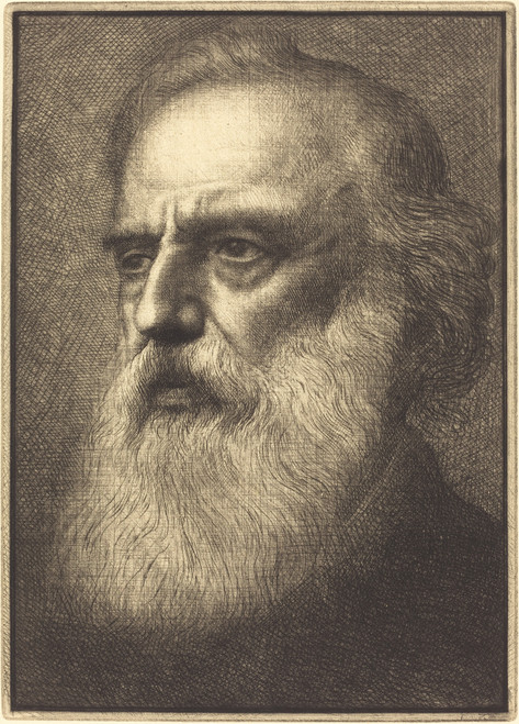 Gallery Edition study of Alphonse Legros's Self-Portrait, 4th plate.
