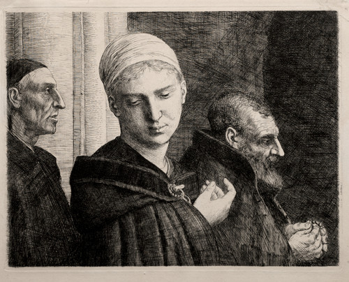 Gallery Edition study of Alphonse Legros's The Baptism.