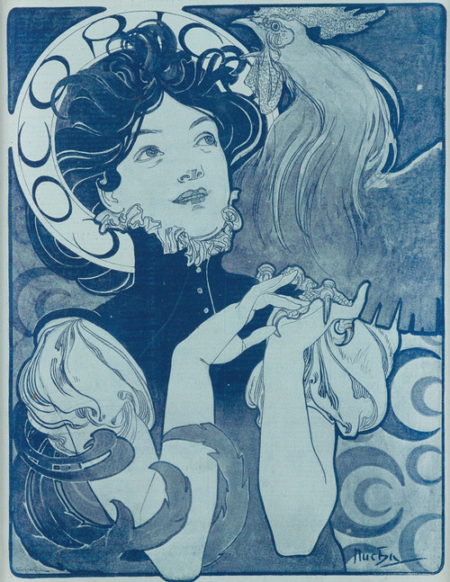 Gallery Edition study of Alphonse Mucha's Cocorico.