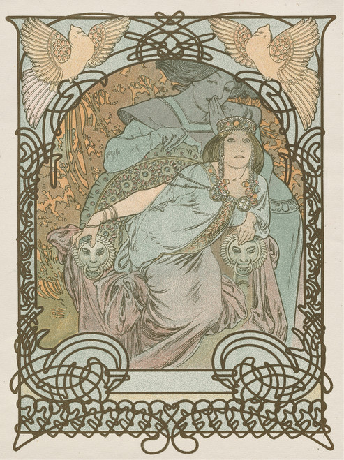Gallery Edition study of Alphonse Mucha's Ilsee, Princesse de Tripoli.