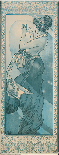 Gallery Edition study of Alphonse Mucha's Vrouwenfiguur.