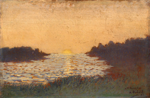 Gallery Edition study of Alphonse Osbert's Le coucher de soleil.