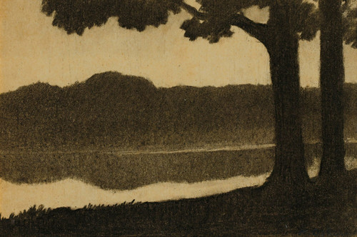 Gallery Edition study of Alphonse Osbert's River Bank.