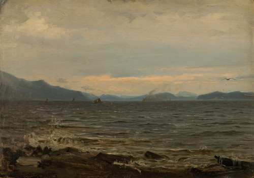 Gallery Edition study of Amaldus Nielsen's Gråvær, Bømmelen.