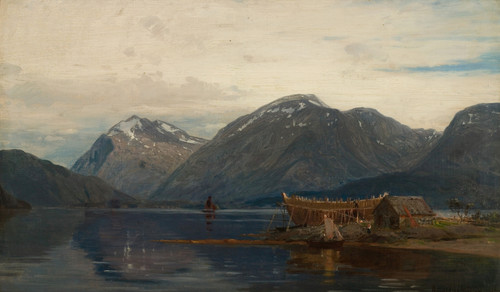 Gallery Edition study of Amaldus Nielsen's Ølve, Hardanger.