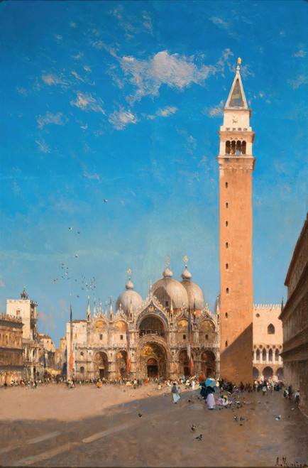 Gallery Edition study of Amédée Rosier's Venice, St Mark’s Square.