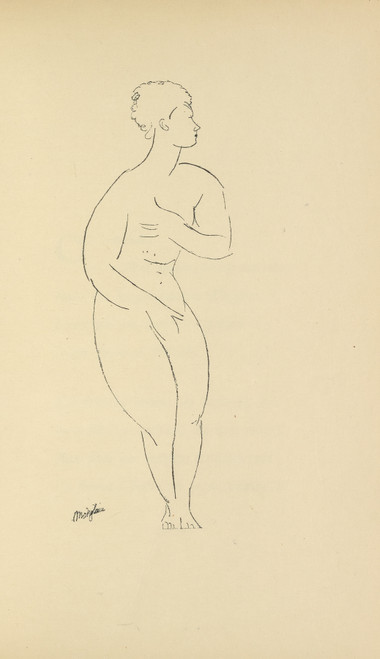 Gallery Edition study of Amedeo Modigliani's Les nymphes 3.