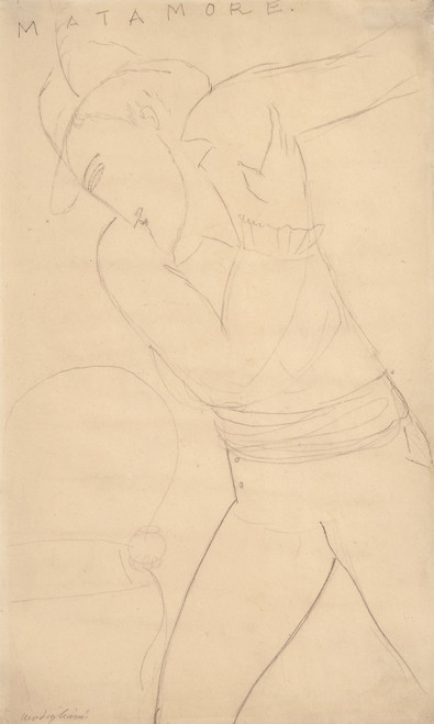Gallery Edition study of Amedeo Modigliani's Matamore.