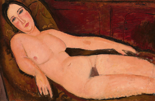 Gallery Edition study of Amedeo Modigliani's Nude on a Divan.