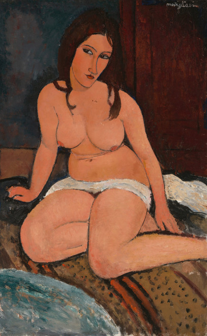 Gallery Edition study of Amedeo Modigliani's Seated Nude.